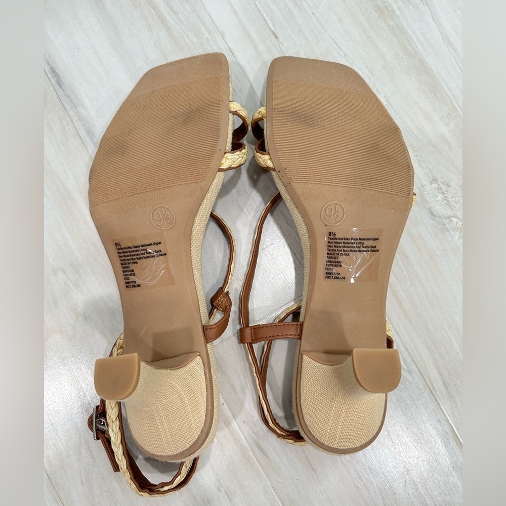 A New Day Strappy Raffia Sandals in Tan - Picture 5 of 5